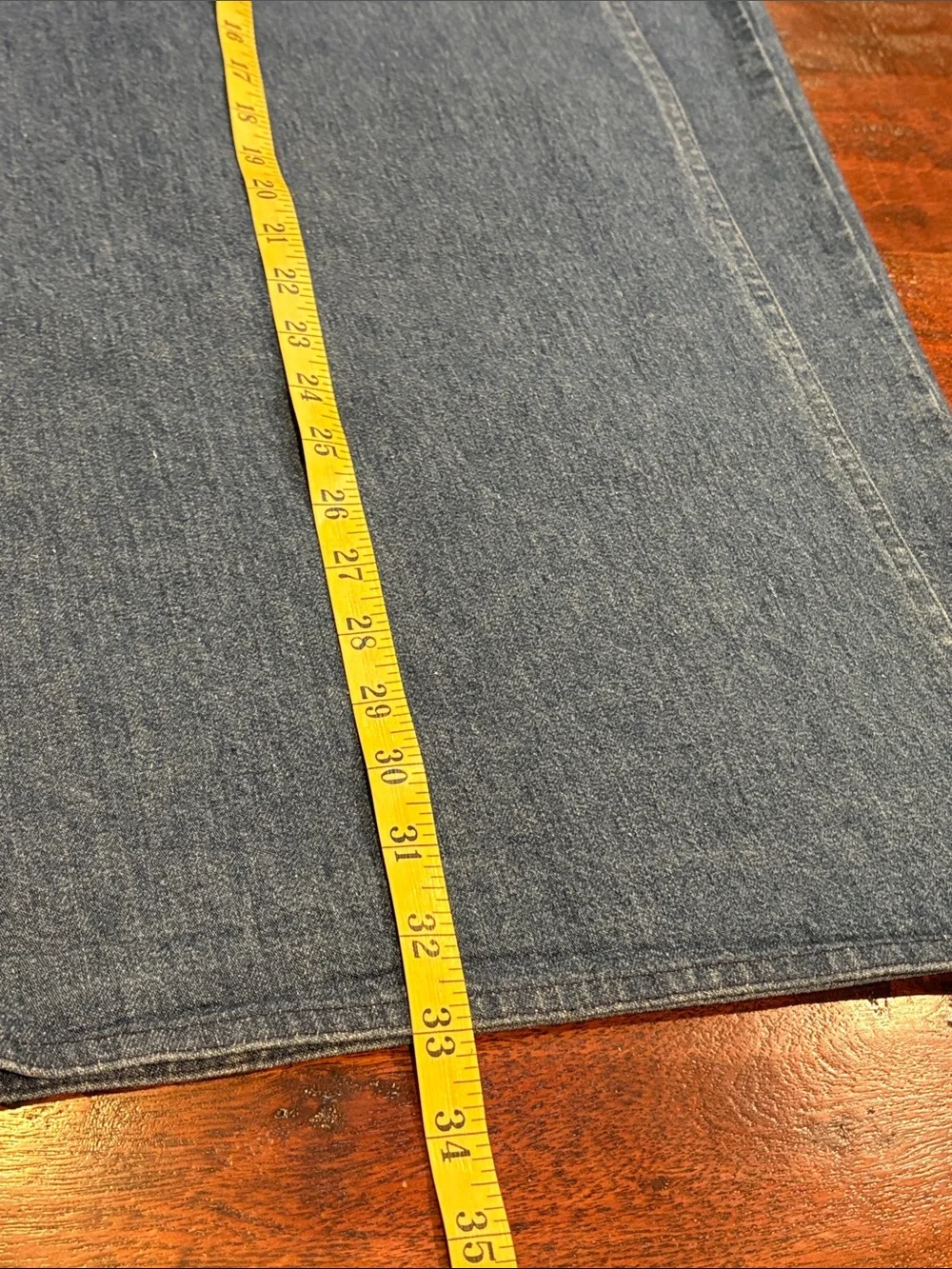 Vintage Ralph Lauren Country Denim Blue Jean Midi Wrap Jean Skirt Medium / Large